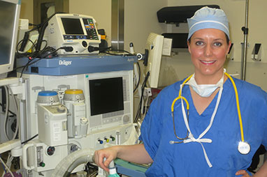 Photo of a nurse. Link to Gifts of Real Estate.